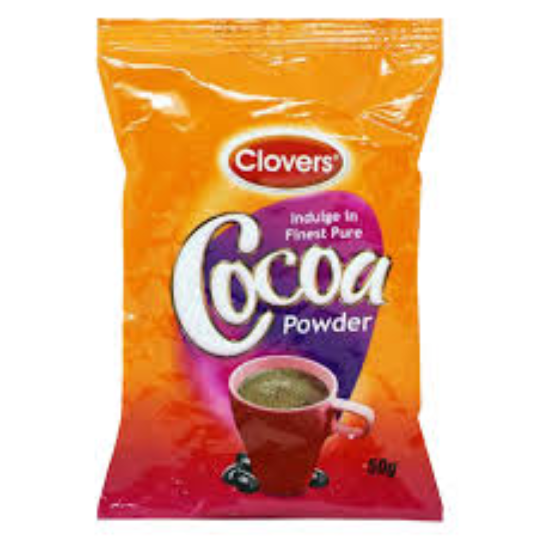CLOVERS COCOA POWDER 50G SCH